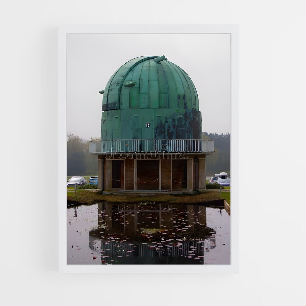 Poster Réflexion Émeraude – affiche Astronomie (vue 3)